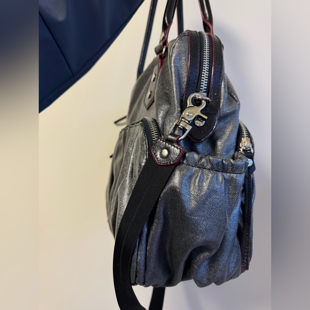 Like New MZ Wallace Mica Linen Silver Coated
Kate Diaper Bag - Picture 8 of 11